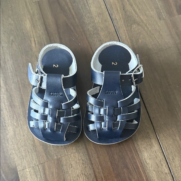 Navy Blue Kids Sandals - Picture 1 of 3